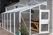 Aluminum Lean-To Greenhouse Kits