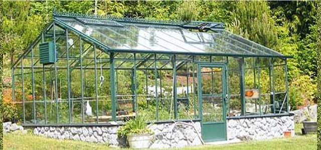 传统玻璃温室 - 绿色